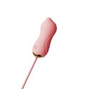 Zestaw bezdotykowy stymulator łechtaczki wraz z dwoma wibratorami Zalo Unicorn Set Strawberry Pink