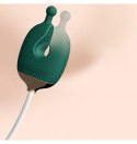 Qingnan No.2 Vibrating Nipple Clamps and Choker Set Green