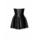 Noir Handmade F308 Dreamer wetlook corset mini dress with front zipper XL